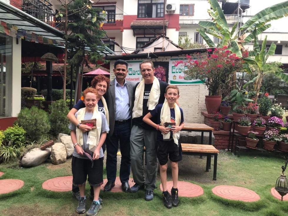 9 Yrs Twins Children Successfully Complete Annapurna Base Camp Trek by Makalu Adventure