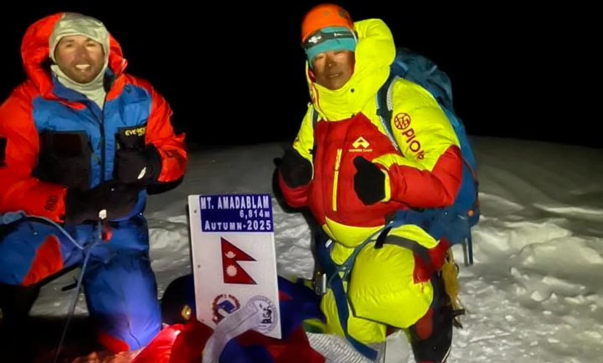 David Hill climbed Ama Dablam