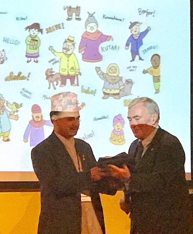 Mohan Lamsal is participating at the Kiwanis Conference